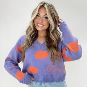 Good Vibes Crop Sweater